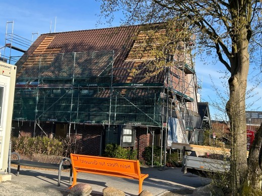 Gerüst am Rathaus 1